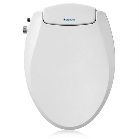 Brondell EcoSeat Elongated White Bidet Seat with Adjustable Pressure S101-ew -