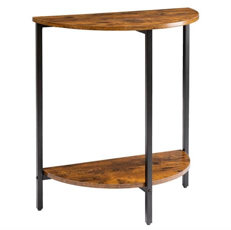 Half Moon Table, Small Entryway Table for Hallway, Modern Console Table with