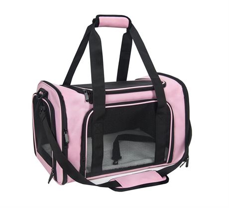 Soft Sided Carrier for Small Medium Cats Dogs,TSA Airline Approved Collapsible