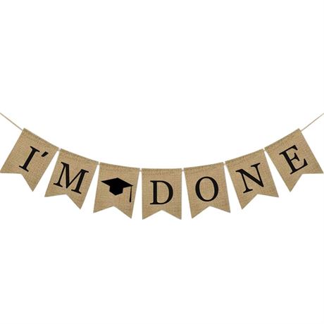 I'm Done 2022 Graduation Banner Congratulations Graduate Banner College