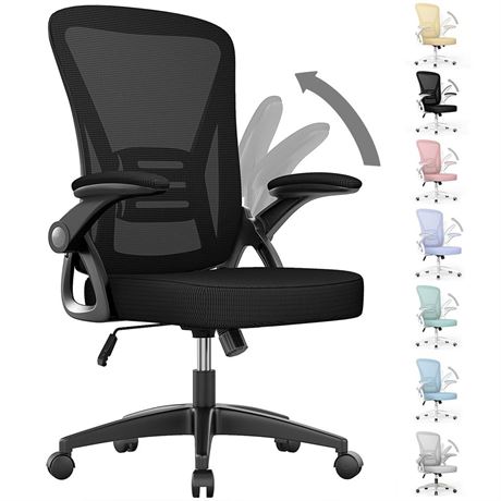 naspaluro Ergonomic Office Chair, Mid Back Desk Chair with Adjustable Height,