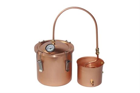 Kingsunshine 1.5 Gallon Pure Copper Boiler Pot Alembic Still Wine Alcohol Water