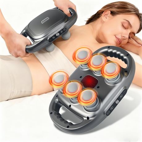 Massage Gun, Deep Tissue Percussion Massager with 9 Intensity Levels for Neck,