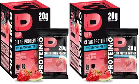 Protein2o 20g Whey Protein Isolate Clear Protein Powder, 360mg of Electrolytes,