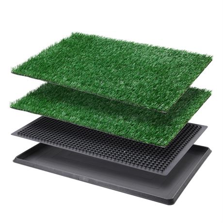 LOOBANI Dog Grass Pad with Tray Large, Indoor Dog Potties for Apartment and