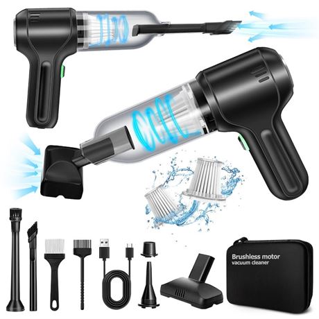 Car Vacuum High Power Scution 18000PA 3 in 1 Blower Brushless Motor Wireless