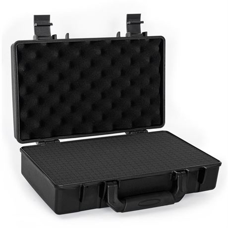 TORIBIO Hard Carrying Case with Customizable Foam, Microphone Case Portable