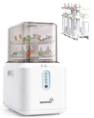 Grownsy 3 Layers Large Capacity Bottle Sterilizer and Dryer, 45% Faster