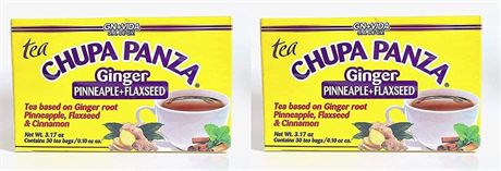 Tea CHUPA Panza, Tea Based ONGINGER Root, PINNEAPPLE, Flaxseed & Cinnamon (30