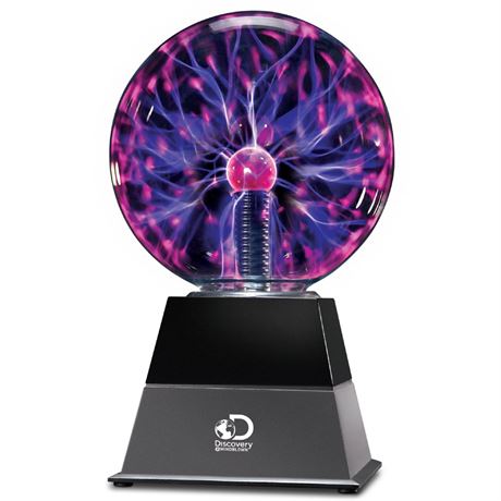 Discovery #Mindblown 6" Plasma Globe Lamp with Interactive Electric Touch and