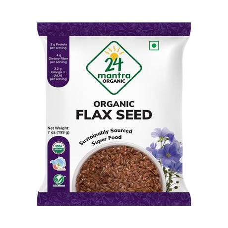 24 Mantra Organic Flax Seeds USDA Certified Organic EU Certified Pesticides