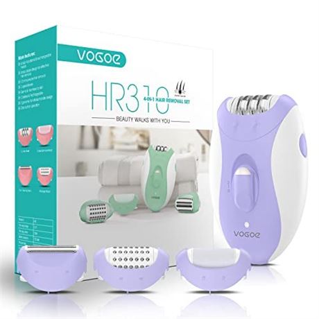 Epilator for Women, 4-in-1 Epilators Hair Removal with 2 Speeds, Rechargeable &