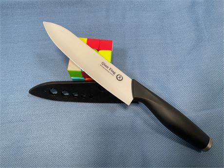 Ceramic Knife for Kitchen with Sheath: 100% Zirconia Pure Ceramic Sharp Blade