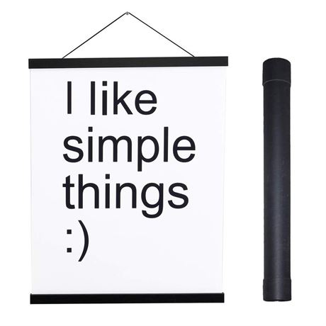 Magnetic Poster Hanger Frame, 36x24 36x48 36x12 Light Wood Wooden Magnet Canvas