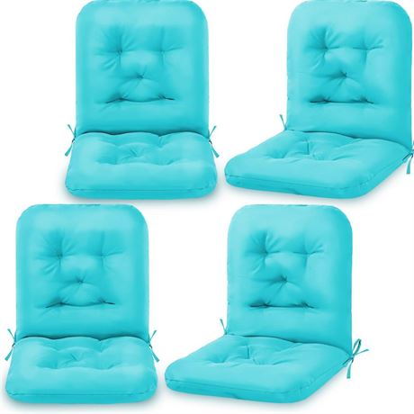 Chunful Tufted Back Chair Cushion Indoor Outdoor Back Chair Cushions Weather