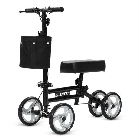 ELENKER Adjustable Steerable Knee Scooter for Foot Injuries Ankles Surgery