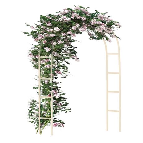 Metal Pergola Arbor Steel Garden Arch,Wedding Arch 7'10" High x 4'6" Wide or