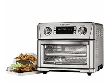 Cuisinart CTOA-130PC2 Digital Model Airfryer Toaster Oven, 0.6 cu ft, Silver