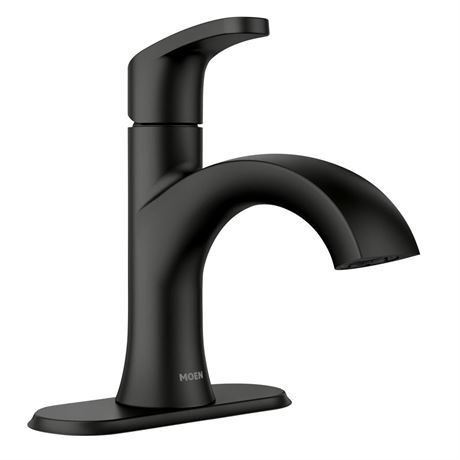 Moen 84346BL Karis One-Handle Lavatory Faucet, Black Matte Matte Black