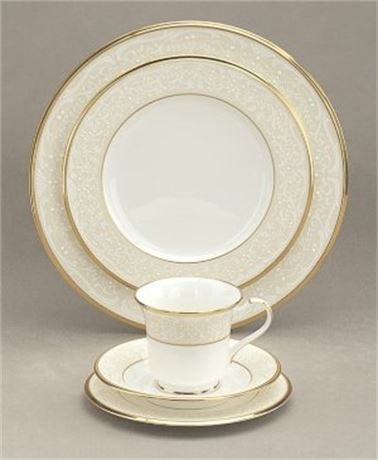Macy's Noritake "White Palace" 5-Piece Place Setting