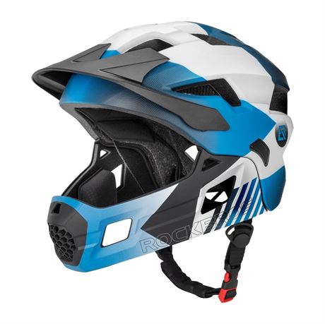ROCKBROS Kids Bike Helmet Adjustable Detachable Full Face Bike Helmet for