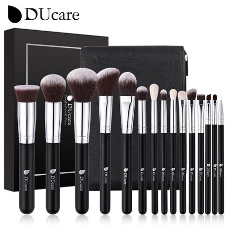 DUcare Makeup Brushes 15pcs Set Professional Eyeshadow Make up Brush Natural