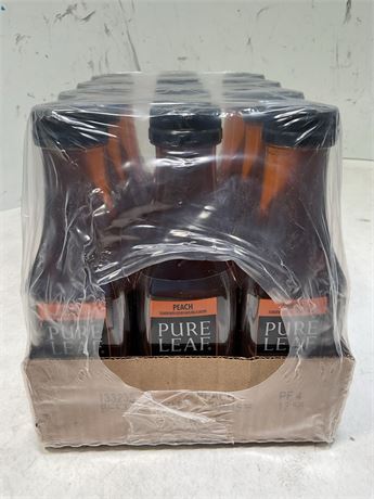 Lipton Pure Leaf Peach Iced Tea, Bottled Tea Drink, 18.5 fl oz, Bottle (12PACK)