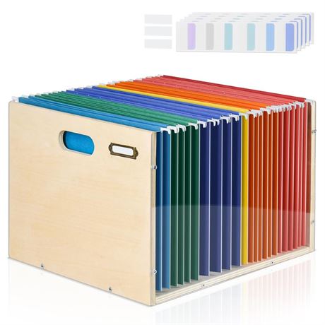 Acrylic File Box Organizer,Hanging File Folder Organizer Box,File Filing Box