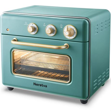 Neretva Air Fryer Toaster Oven Combo, BPA Free Stainless Steel Toaster Oven Air