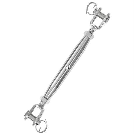 M12 Jaw Jaw Turnbuckle Stainless Steel Jaw and Jaw Turnbuckle, Jaw Jaw Closed