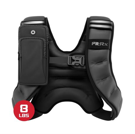 FitRx Weighted Vest Neoprene Coated Weighted Vest for Women and Men with Hook