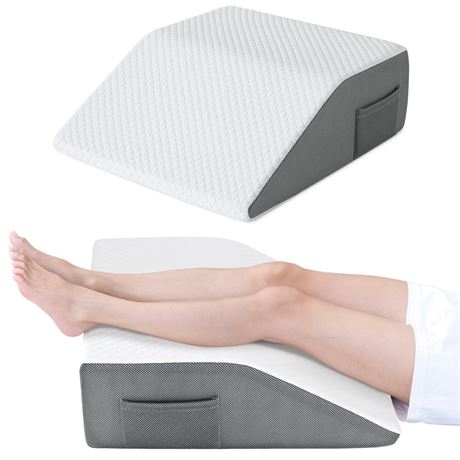 Cozymaker Adjustable Leg Elevation Pillows for Swelling, Cooling Gel Memory