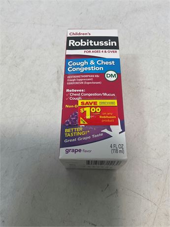 Robitussin Children's Cough & Chest Congestion Liquid - Fruit Punch - 4