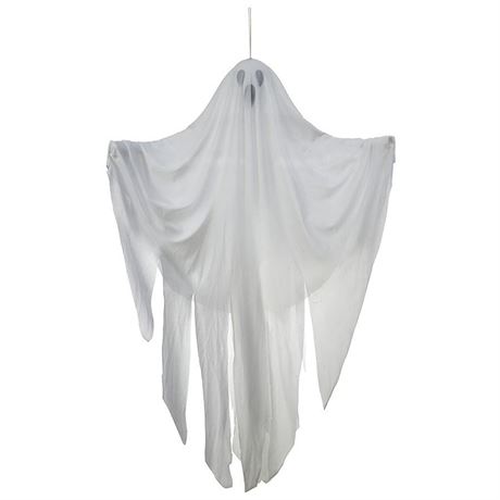 Festive Voice Happy Halloween Hanging Ghost 3 FT