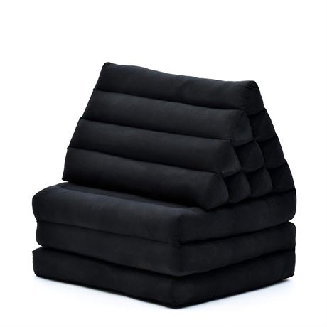 Leewadee 3-Fold Mat with Triangle Cushion – Comfortable TV Pillow, Foldable
