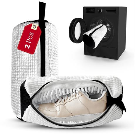 2x Premium Shoe Washing Machine Bag For 360° Deep Clean. Laundry Wash Bags For