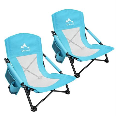 Oileus Low Beach Chair for Beach Tent/Shelter/Camping/Outdoor Ultralight