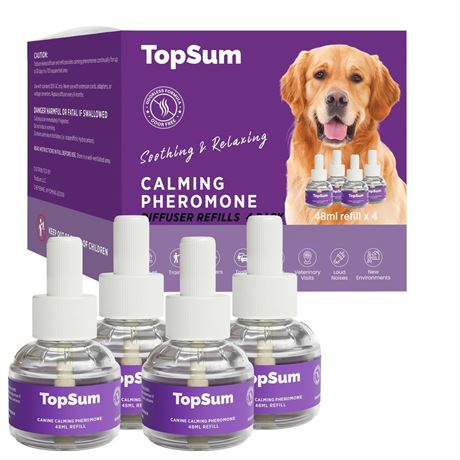 TopSum Calming Diffuser for Dog: Dog Pheromones Calming Diffuser Plug for