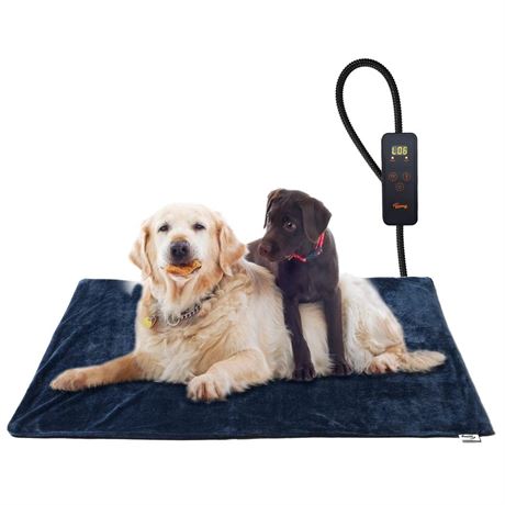 Toozey Pet Heating Pad, 6 Adjustable Temperature Dog Cat Heating Pad with