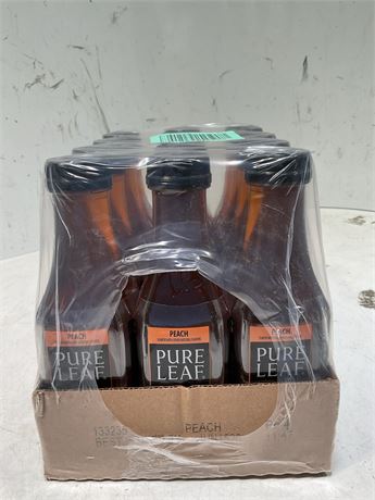Lipton Pure Leaf Peach Iced Tea, Bottled Tea Drink, 18.5 fl oz, Bottle (12PACK)