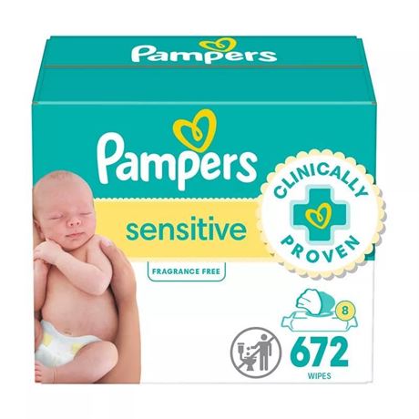 OFFSITE Pampers Sensitive Baby Wipes - 672ct