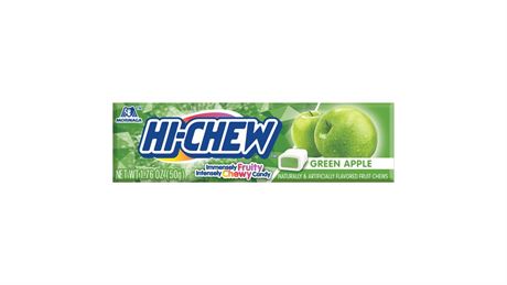 Hi-Chew Green Apple Chewy Candy Stick, 1.76oz, Gluten-Free, Contains Soy