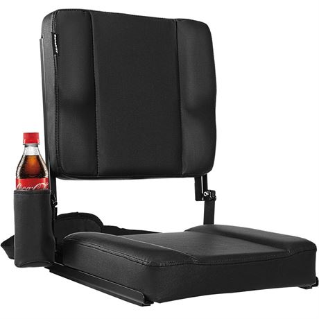 Stadium Seats for Bleachers with Back Support and Comfort Cushion - Folding,