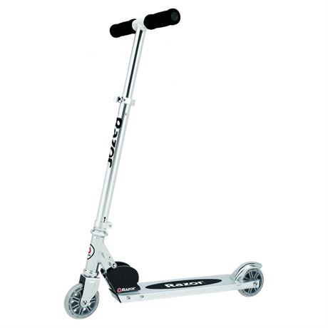 Razor A Kick Scooter for Kids - Clear, Lightweight, Foldable, Aluminum Frame,