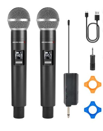GOLDEN MARK MODEL K-9200 Wireless Microphone System with 100x2 and 50x40
