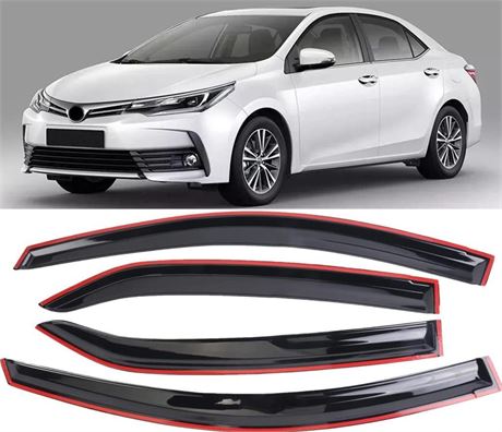 Rain Guards Suitable for Corolla 2014-2019, Window Visor, Window Deflectors,