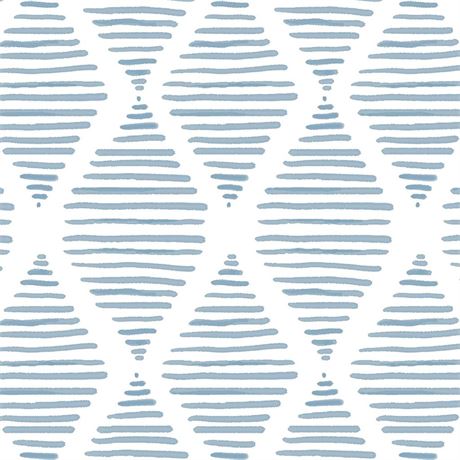 Blue and White Wallpaper Peel and Stick Modern Stripe Contact Paper Textured