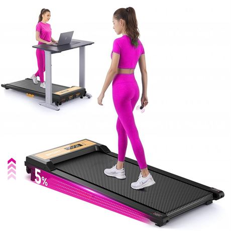 Walking Pad with Incline, Under Desk Treadmill with 2 Control Options, Ultra