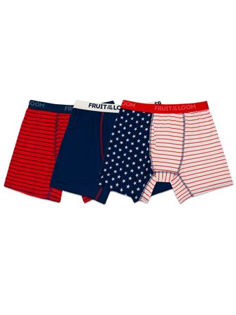 Fruit of the Loom Men's Americana Stretch Boxer Briefs, Moisture Wicking