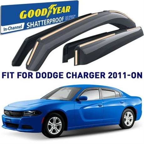 Goodyear Shatterproof in-Channel Window Deflectors for Dodge Charger 2011-2023